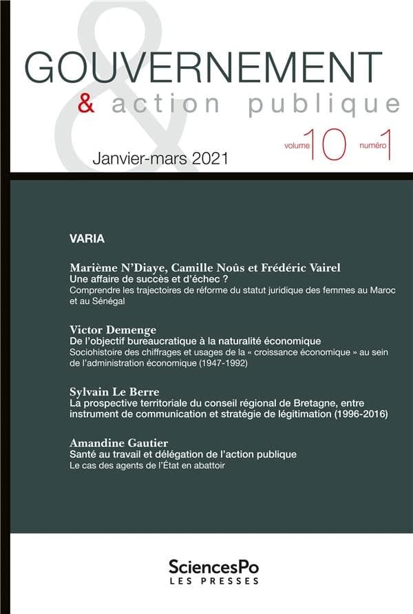 Revue gouvernement et action publique n.10