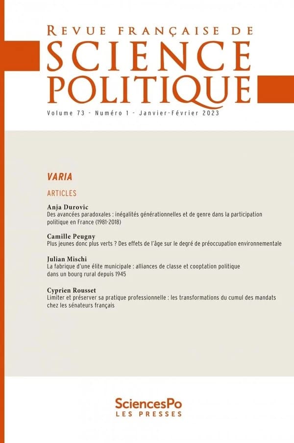 Revue française de science politique n.73