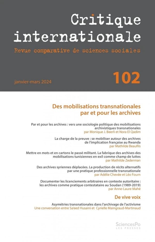 Revue critique internationale n.102