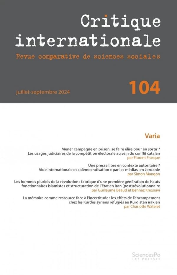 Revue critique internationale n.104