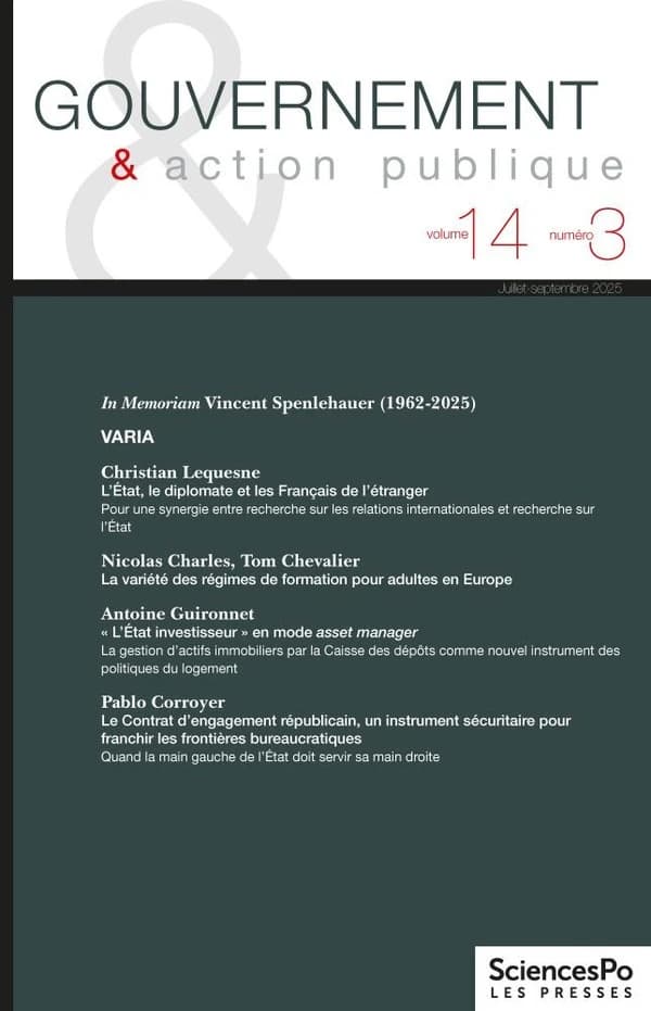 Revue gouvernement et action publique n.14