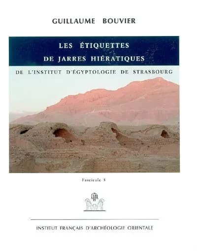 Les étiquettes de jarres hiératiques de l'Institut d'égyptologie de Strasbourg. Fascicule 5, Commentaire