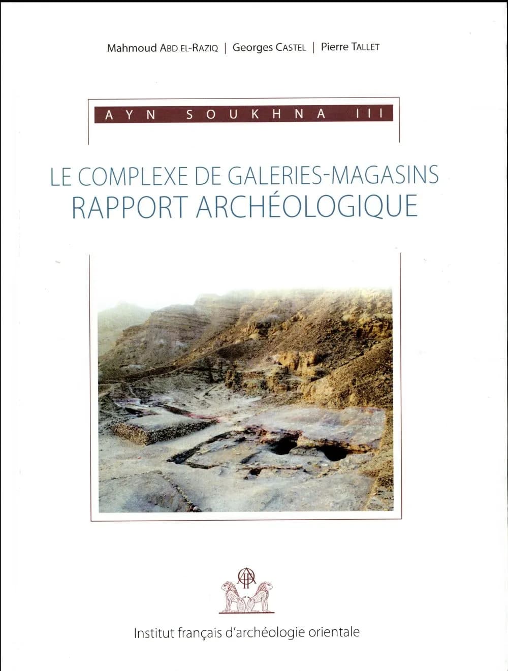 Le complexe de galeries-magasins : rapport archéologique