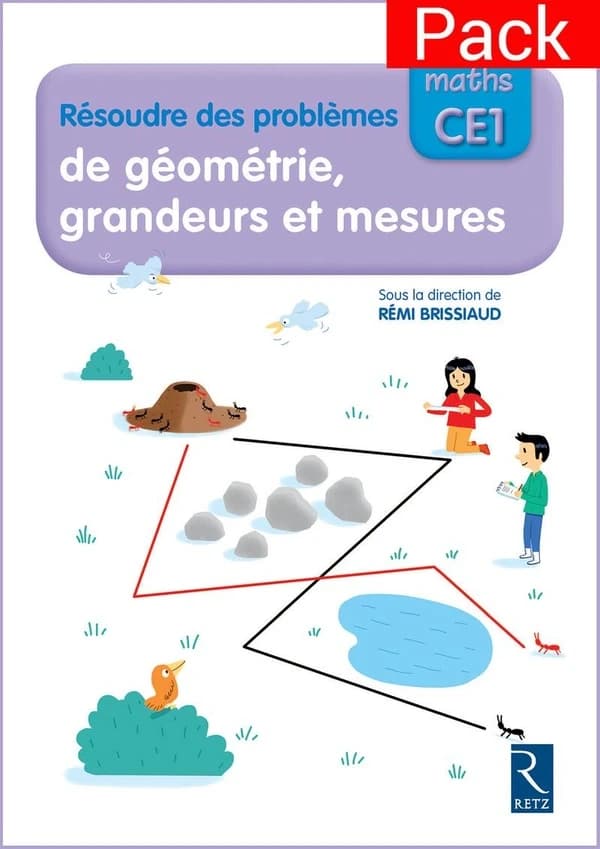 J'apprends les maths : CE1 ; résoudre des problèmes de géométrie, grandeurs et mesures ; pack de 10 (édition 2018)