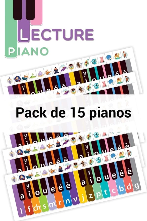 Lecture piano : CP ; pack de 15 pianos