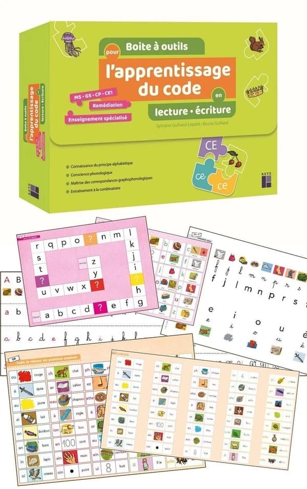 Boite à outils pour l'apprentissage du code en lecture