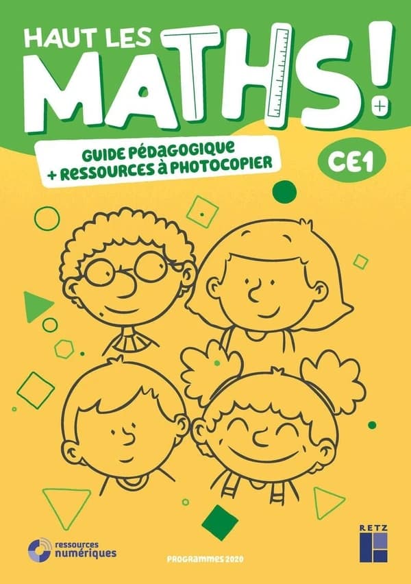 Haut les maths : CE1 : guide pédagogique + ressources à photocopier (édition 2021)