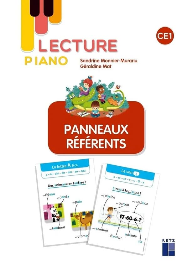 Lecture piano : panneaux référents ; CE1 (édition 2021)