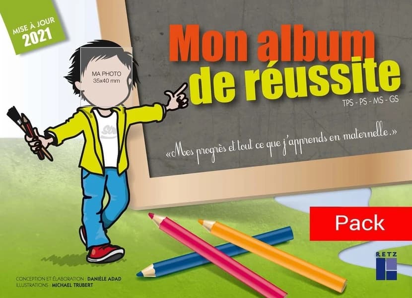 Pack de 10 mon album de réussite : TPS, PS, MS, GS