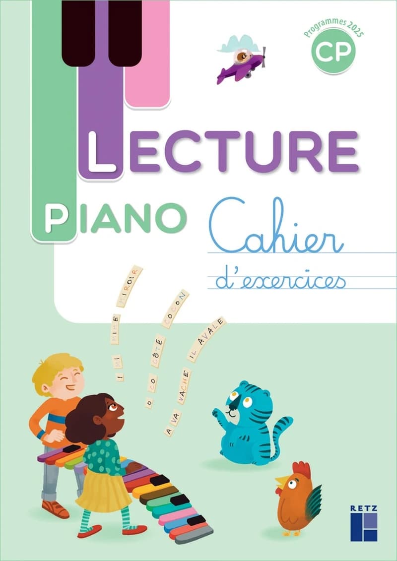 Lecture piano : CP ; Cahier d'exercices (édition 2025)