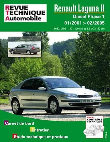 Renault Laguna II diesel : depuis 1-2001 : moteurs diesel 1.9 dCi, 100-110-120 ch