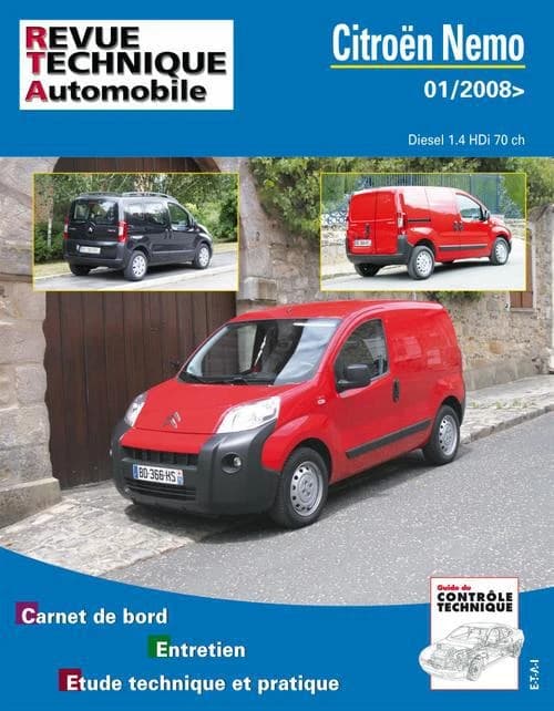 Citroën Nemo : [depuis] 01-2008 : Diesel 1.4 HDi 70 ch : carnet de bord, entretien, étude technique et pratique