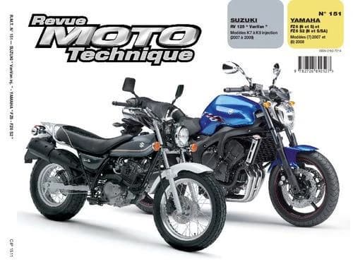 Rmt 151.1 Suzuki rv125 r ; Yamaha fz6n et fz6s 07