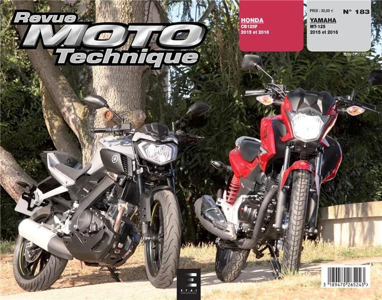Revue moto technique n.183 : Yamaha MT-125 (2015 &2016)