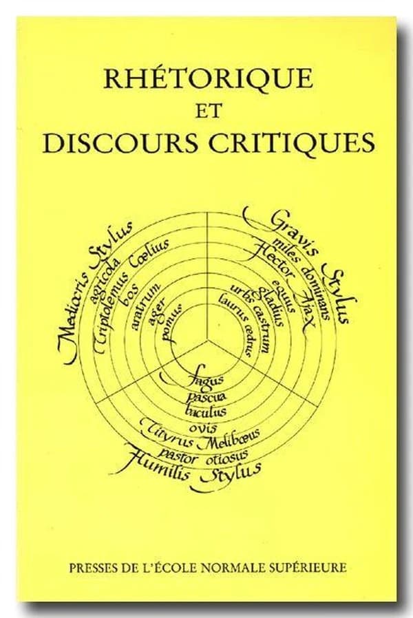 Rhétorique et discours critiques : échanges entre langue et métalangues