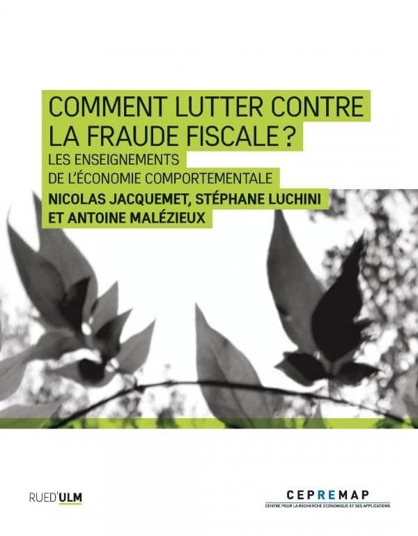 Comment lutter contre la fraude fiscale ? : Les enseignements de l'économie comportementale