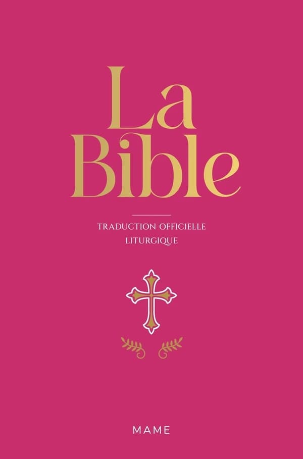 La Bible, reliure souple rose
