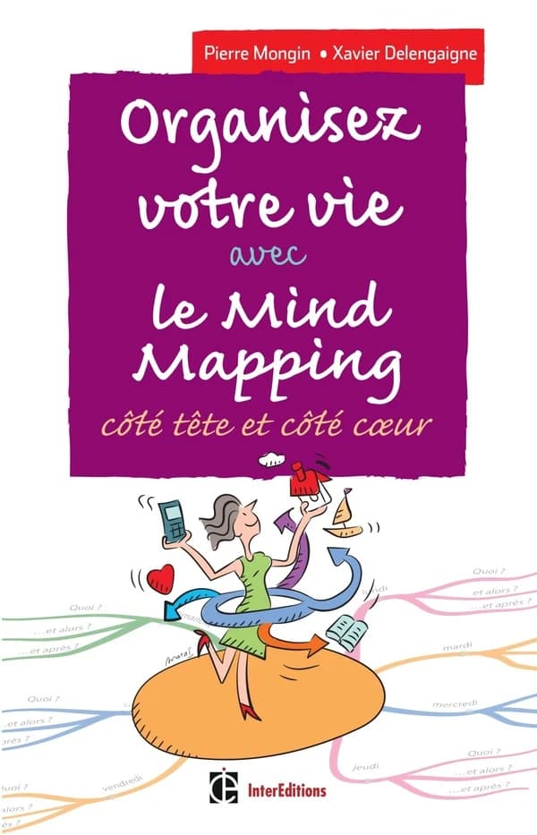 Organisez votre vie avec le mind mapping : côté tête et côté coeur (3e éd.) Pierre Mongin, Xavier Delengaigne ; dessins de Cathy Kilian