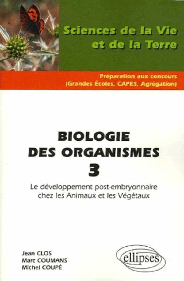 Le développement post-embryonnaire chez les animaux et les végétaux