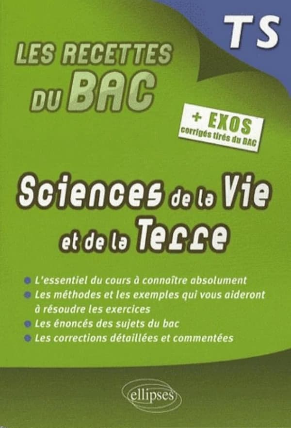 Sciences de la vie et de la terre ; terminale S