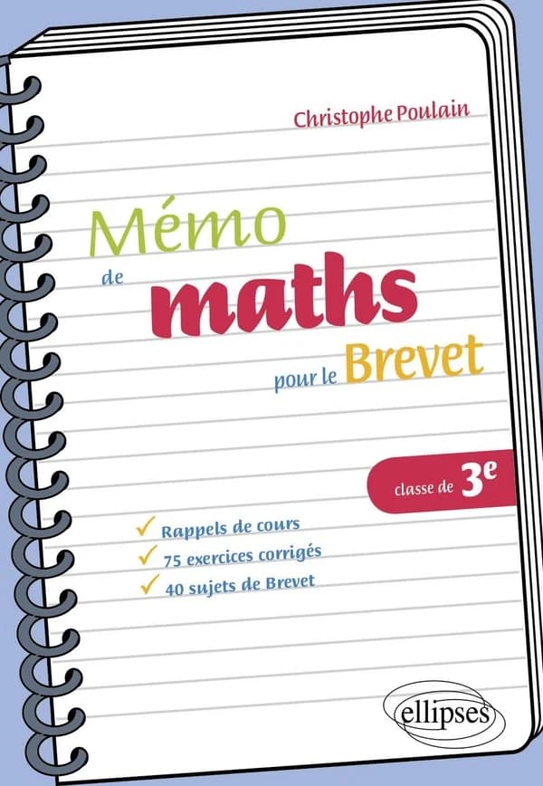 Mémo de maths pour le brevet classe de 3e