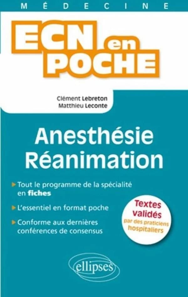 Anesthésie, réanimation
