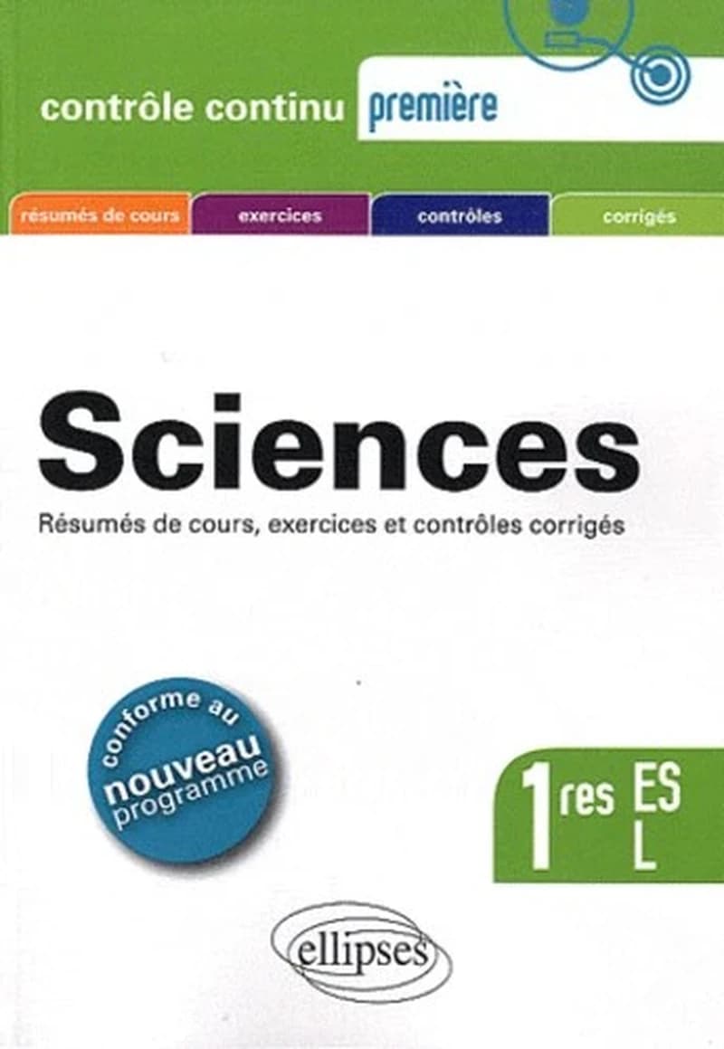 Sciences Première ES + L