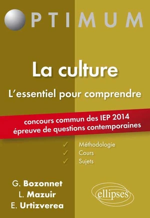 La culture : l'essentiel pour comprendre : méthodologie, cours, sujets