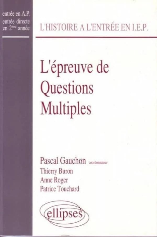 L'épreuve de questions multiples d'histoire à l'entrée de Sciences-Po...