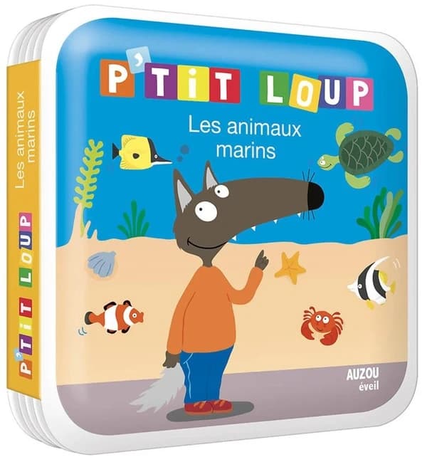 Les animaux marins : Livre de bain P'tit Loup