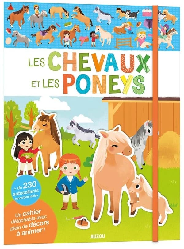 Les chevaux et les poneys : + de 230 autocollants repositionnables