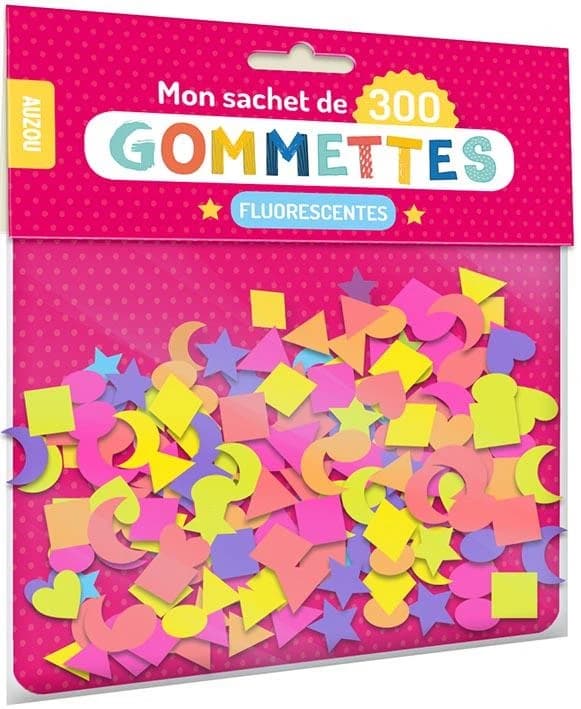 Mon sachet de 300 gommettes ; fluorescentes