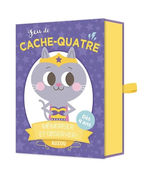 Mon jeu du cache-quatre ; mémoriser et observer !