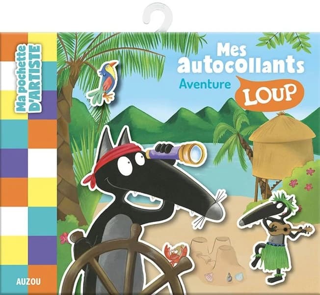 Ma pochette d'autocollants Loup : aventure : [Autocollant]