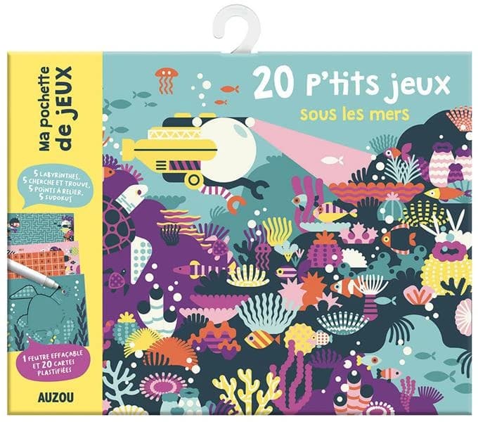 20 p'tits jeux sous les mers - Avec 1 feutre effaçable