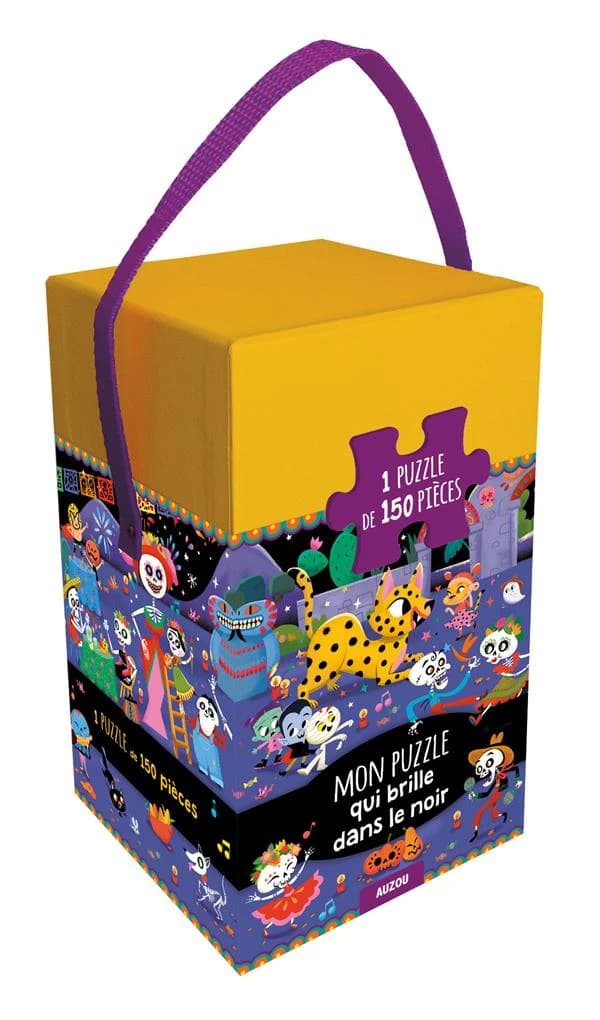 Mon puzzle qui brille dans le noir ; el día de los muertos