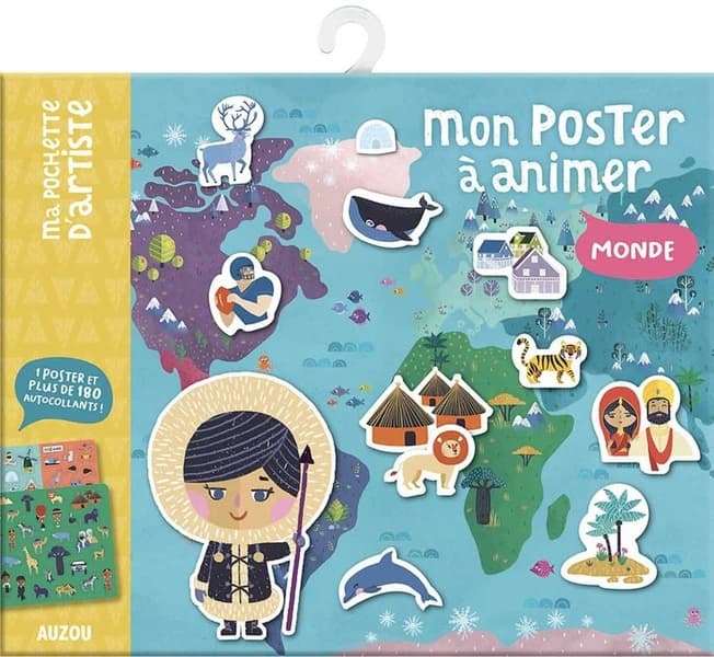 Mon poster à animer ; monde