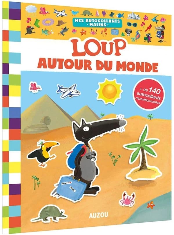 Mes autocollants malins : Loup autour du monde : [Autocollant]