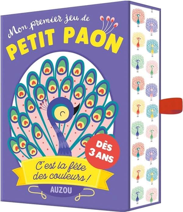 Mon premier jeu de petit paon ; c'est la fête des couleurs !