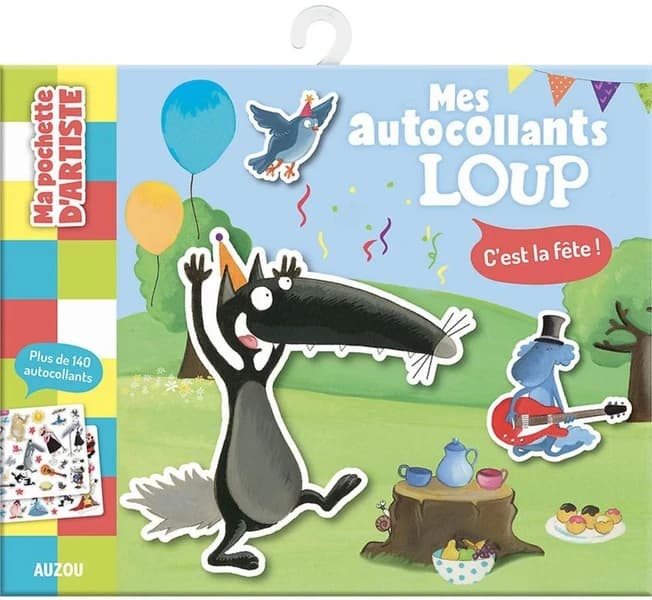 Ma pochette d'autocollants Loup : c'est la fête ! : [Autocollant]
