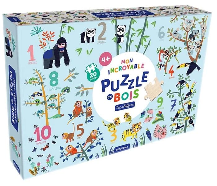Mon puzzle en bois géant ! les chiffres