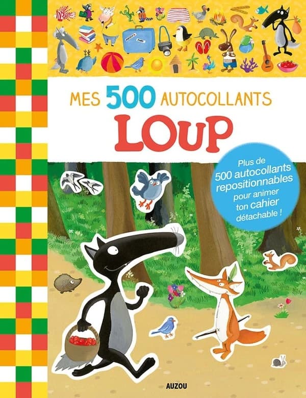 Mes 500 autocollants : loup