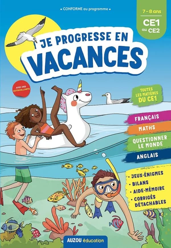 Je progresse en vacances du CE1 au CE2