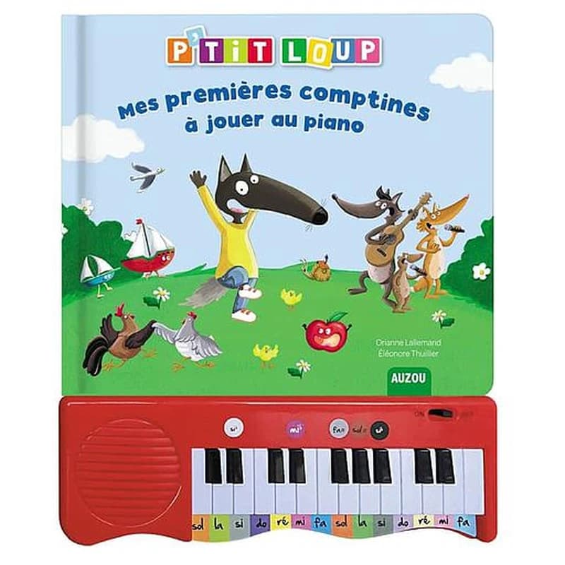 P'tit loup : mes premières comptines à jouer au piano