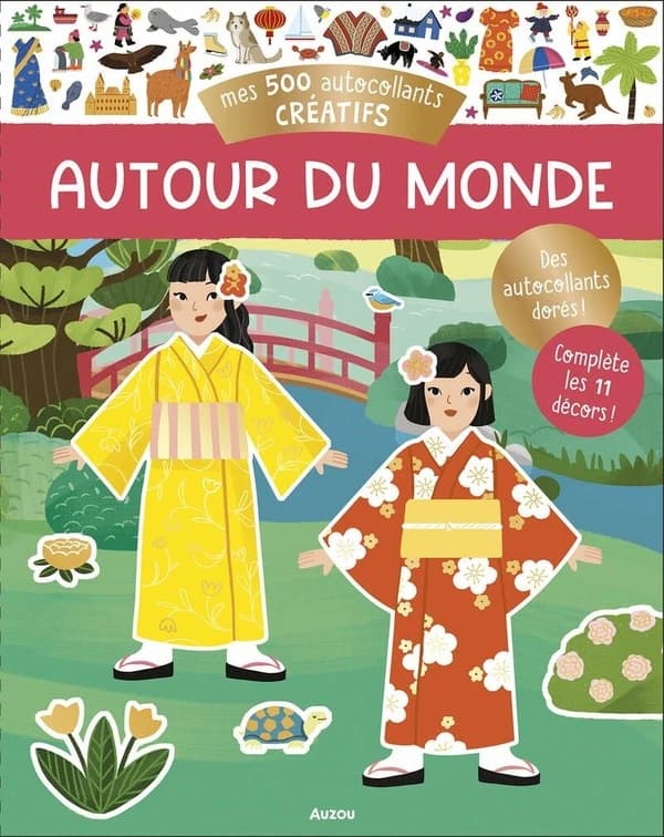 Mes 500 autocollants créatifs : Autour du monde