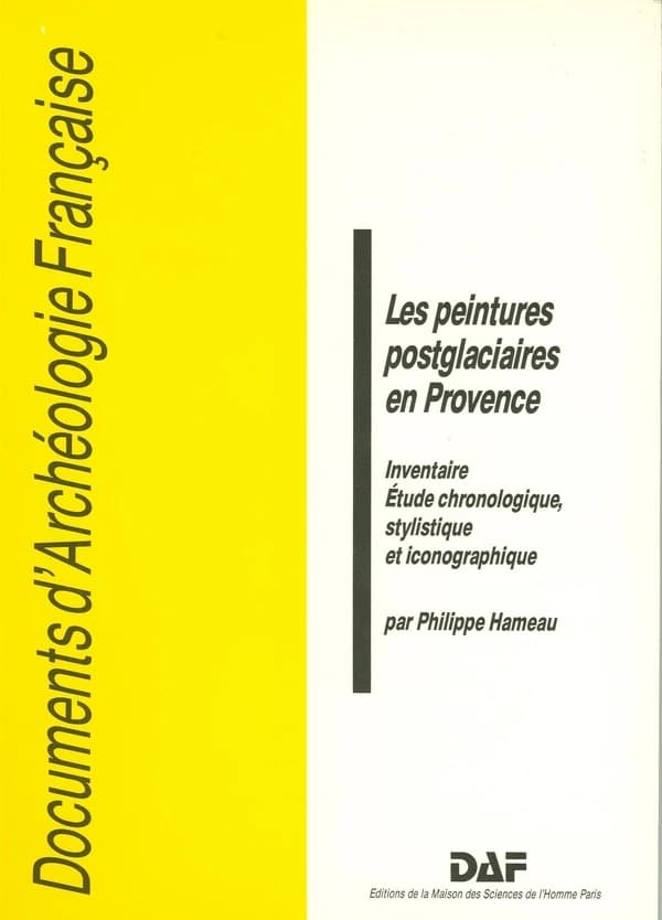 Les Peintures postglaciaires en Provence : inventaire, étude chronologique, stylistique et iconographique