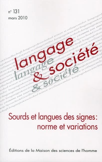 Langage et société, n° 131