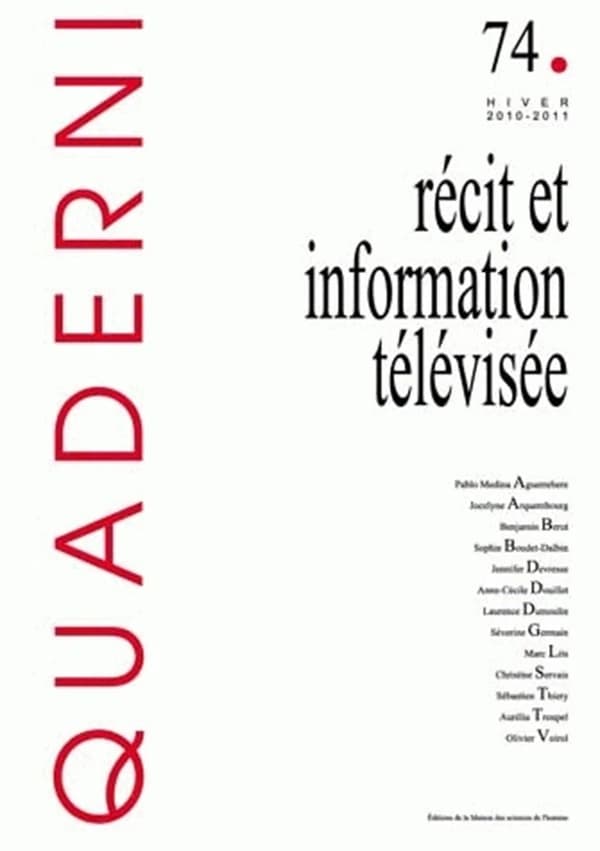 Récit et information télévisée