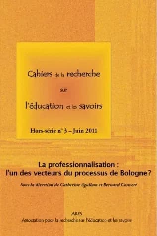 Cahiers de la recherche sur l'éducation et les savoirs, hors-série n° 3