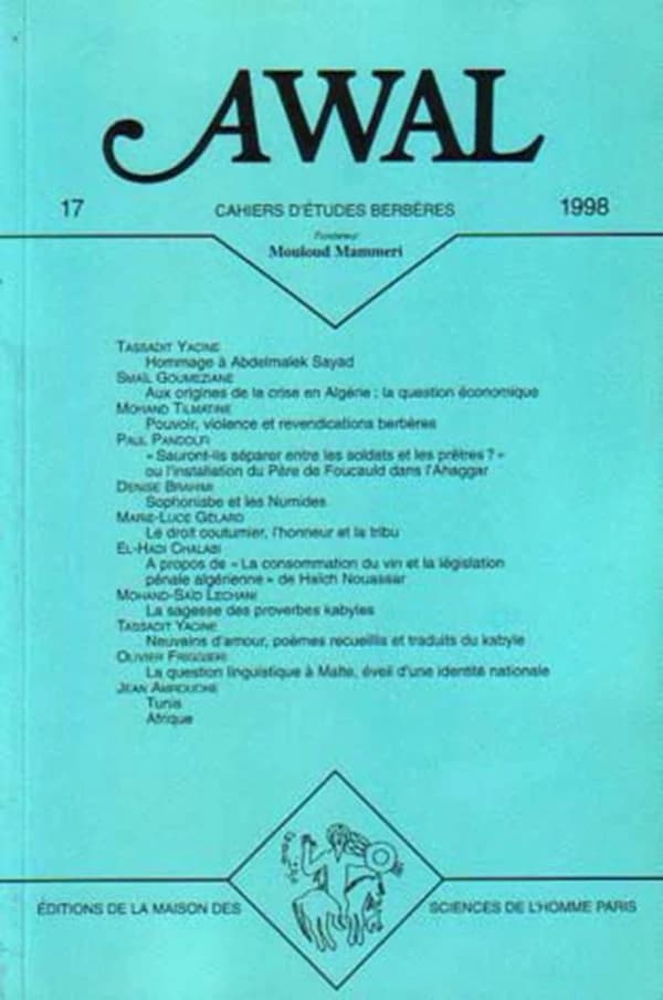 REVUE AWAL : Awal, n° 17